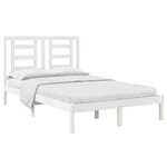 vidaXL Cadre de lit sans matelas blanc 120x200 cm bois de pin massif