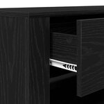 vidaXL Meuble TV Chêne noir 100 x 35 x 40 cm Bois d'ingénierie