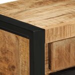 vidaXL Table de chevet 40x30x50 cm bois massif de manguier brut