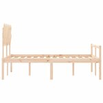 vidaXL Lit pour personne âgée sans matelas 120x200 cm bois massif