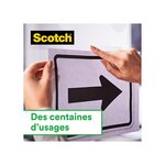 Dévidoir design + 1 rouleau de ruban adhésifs 19 mm x 7,5 m inclus noir scotch