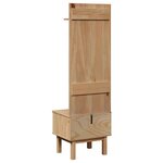 vidaXL Meuble d'entrée OTTA 50x40x160 cm bois massif de pin