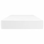 vidaXL Matelas de lit à ressorts ensachés Blanc 90x190x20cm Similicuir