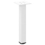 vidaXL Pieds de table basse 4 pièces Blanc 42-44 cm Acier