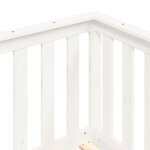 vidaXL Lit de jour Blanc 90x190 cm Bois de pin massif