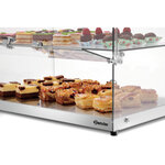 Vitrine buffet professionnelle 5400 2e-k - 2 niveaux - bartscher -  - verre 550x375x370mm