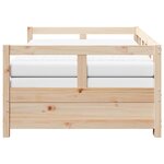 vidaXL Lit de jour et lit gigogne et matelas 90x200 cm bois pin massif