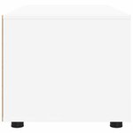 vidaXL Meuble TV avec tiroir Blanc 100 x 48 x 43 cm Bois d'ingénierie