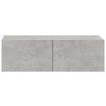 vidaXL Meubles TV muraux 4 Pièces Gris béton 100x30x30 cm