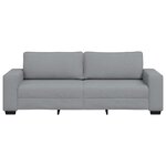 vidaXL Canapé à 3 places gris clair 180 cm tissu