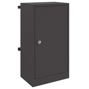 vidaXL boîte aux lettres Noir 30 x 23 x 55 cm Acier