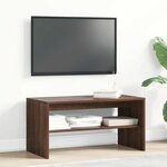 vidaXL Meuble TV chêne marron 80x40x40 cm bois d'ingénierie