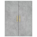 vidaXL Armoire murale gris béton 69 5x34x90 cm