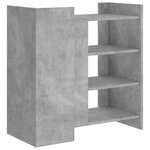 vidaXL Buffet gris béton 73 5x35x75 cm bois d'ingénierie