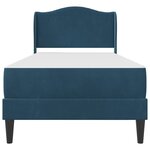 vidaXL Cadre de lit avec tête de lit Bleu 90 x 190 cm Velours