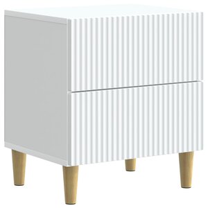 vidaXL Cabinet de chevet Blanc 43 x 34 5 x 48 cm Bois d'ingénierie