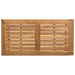 vidaXL Table de jardin Gris et marron 80 x 40 x 40 cm polyrotin
