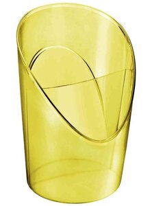 Pot à crayons Colour'Ice, 2 compartiments, jaune ESSELTE