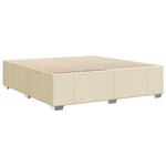vidaXL Cadre de lit sans matelas crème 180x200 cm tissu