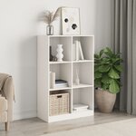 vidaXL Bibliothèque blanc 70x33x110 cm bois massif de pin