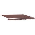 vidaXL Auvent manuel rétractable marron 450x300 cm