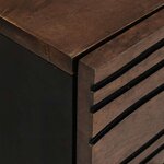 vidaXL Cabinet de chevet Noyer 50 x 33 x 60 cm bois de manguier massif