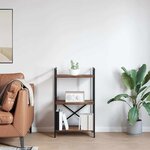 vidaXL Étagère Chêne fumé 56 x 34 x 96 cm Bois d'ingénierie