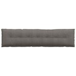 vidaXL Coussin de Dos Gris clair 200 x 50 cm Tissu en velours côtelé