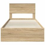 vidaXL Cadre de lit Chêne Sonoma 100 x 200 cm Bois d'ingénierie