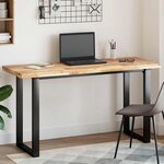 vidaXL Dessus de table rectangulaire 140x50x4 cm bois massif d'acacia