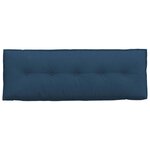 vidaXL Coussin de Dos Bleu 140 x 19 x 50 cm tissu