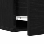 vidaXL Cabinet de chevet Chêne noir 35 x 35 x 20 cm Bois d'ingénierie