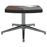 vidaXL Chaise de relaxation avec tabouret Patchwork Tissu