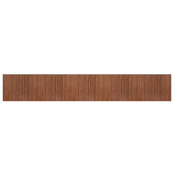 vidaXL Tapis rectangulaire marron 80x500 cm bambou