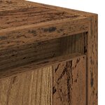 vidaXL Table de chevet murale vieux bois 38x34x40 cm