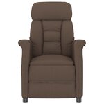 vidaXL Chaise de massage Marron 70.5 x 96.5 x 95 cm Faux cuir