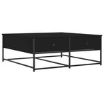 vidaXL Table basse noir 100x99x40 cm bois d'ingénierie