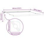 vidaXL Auvent Blanc 350 x 250 x 165 cm Polyester et Aluminium