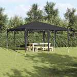 vidaXL Tente de fête Anthracite 400 x 400 x 266 cm Polyester  Acier