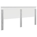 vidaXL Tête de lit Gris Sonoma 200 cm Bois d'ingénierie