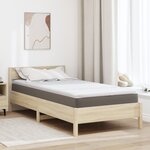 vidaXL Coussins de Matelas Blanc 90 x 200 cm Polyester sans colle