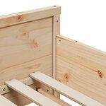 vidaXL Cadre de lit Marron 80 x 200 cm Bois d'ingénierie