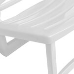 vidaXL Chaise de plage pliable pour enfants 4 Pièces Plastique Blanc