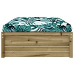 vidaXL Repose-pied de jardin 120x80 cm bois de pin imprégné