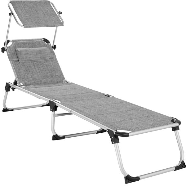 Tectake Transat de jardin Lorella  - gris tacheté