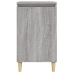 vidaXL Tables de chevet 2 Pièces sonoma gris 40x35x70cm bois d'ingénierie