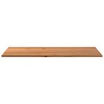 vidaXL Dessus de bureau marron clair bois chêne massif rectangulaire