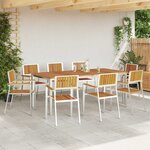 vidaXL Ensemble de salle à manger pour jardin 9 Pièces