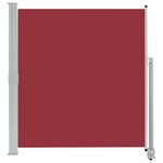 vidaXL Auvent latéral rétractable de patio 140 x 300 cm Rouge