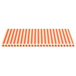 vidaXL Tissu de remplacement pour auvent Jaune et orange 6x3 m